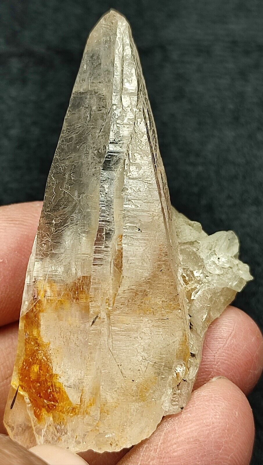 Lemurian quartz tourmalinated nice terminated crystal.- Skardu,Pak.