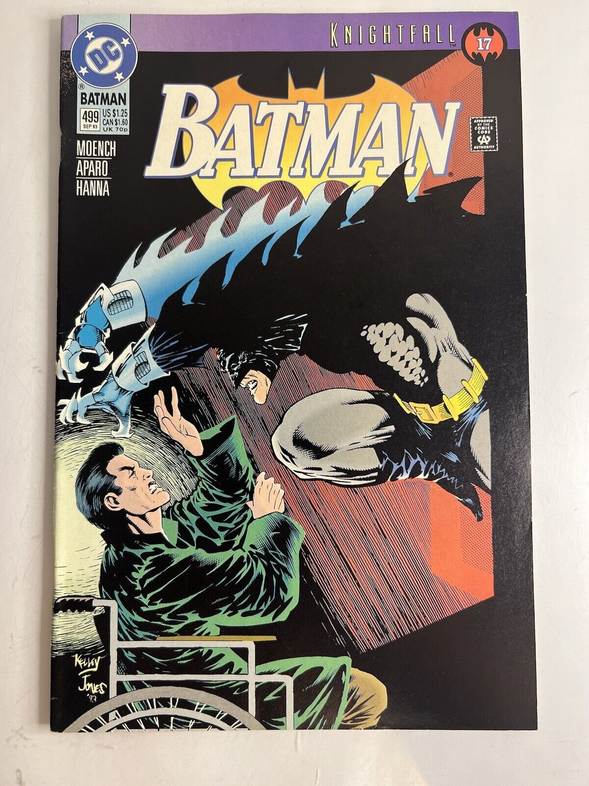 Vintage Comic: BATMAN Knightfall #499 DC Comics 1993