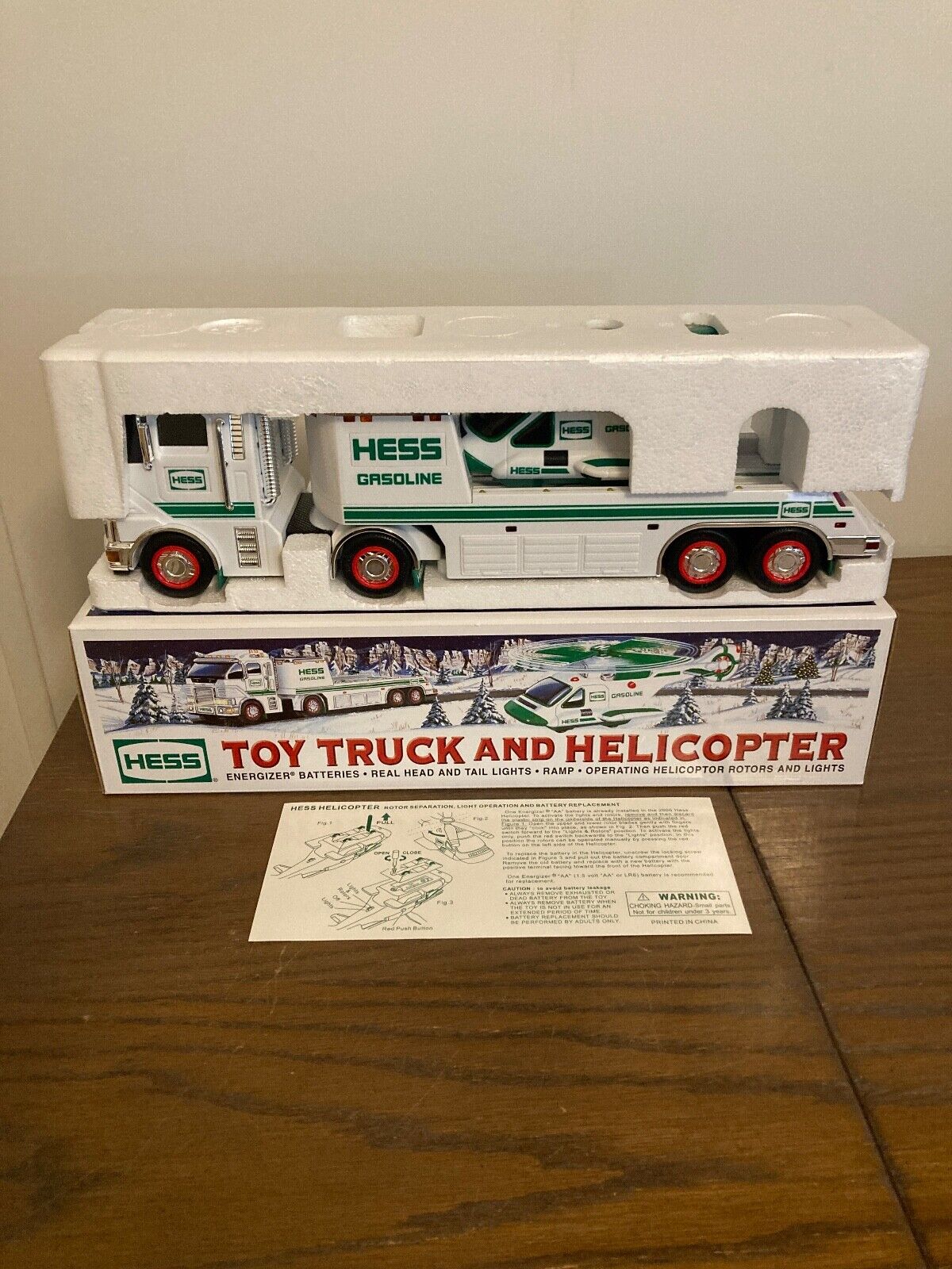 2006 HESS TOY TRUCK AND HELICOPTER NIB