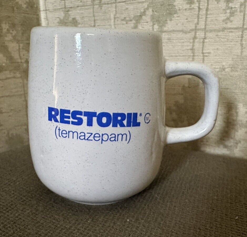 Vintage Drug Rep Restoril Mug Pharmaceutical Advertisement