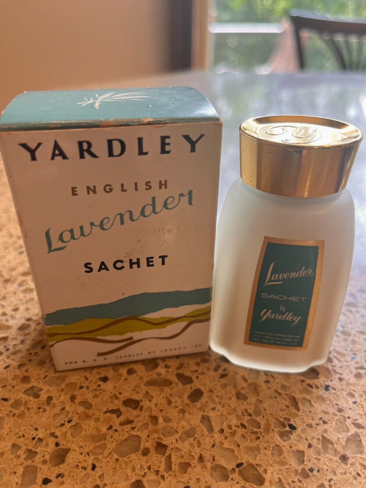 VTG 1950s YARDLEY English Lavender SACHET Powder NO 1644 In Original Box \