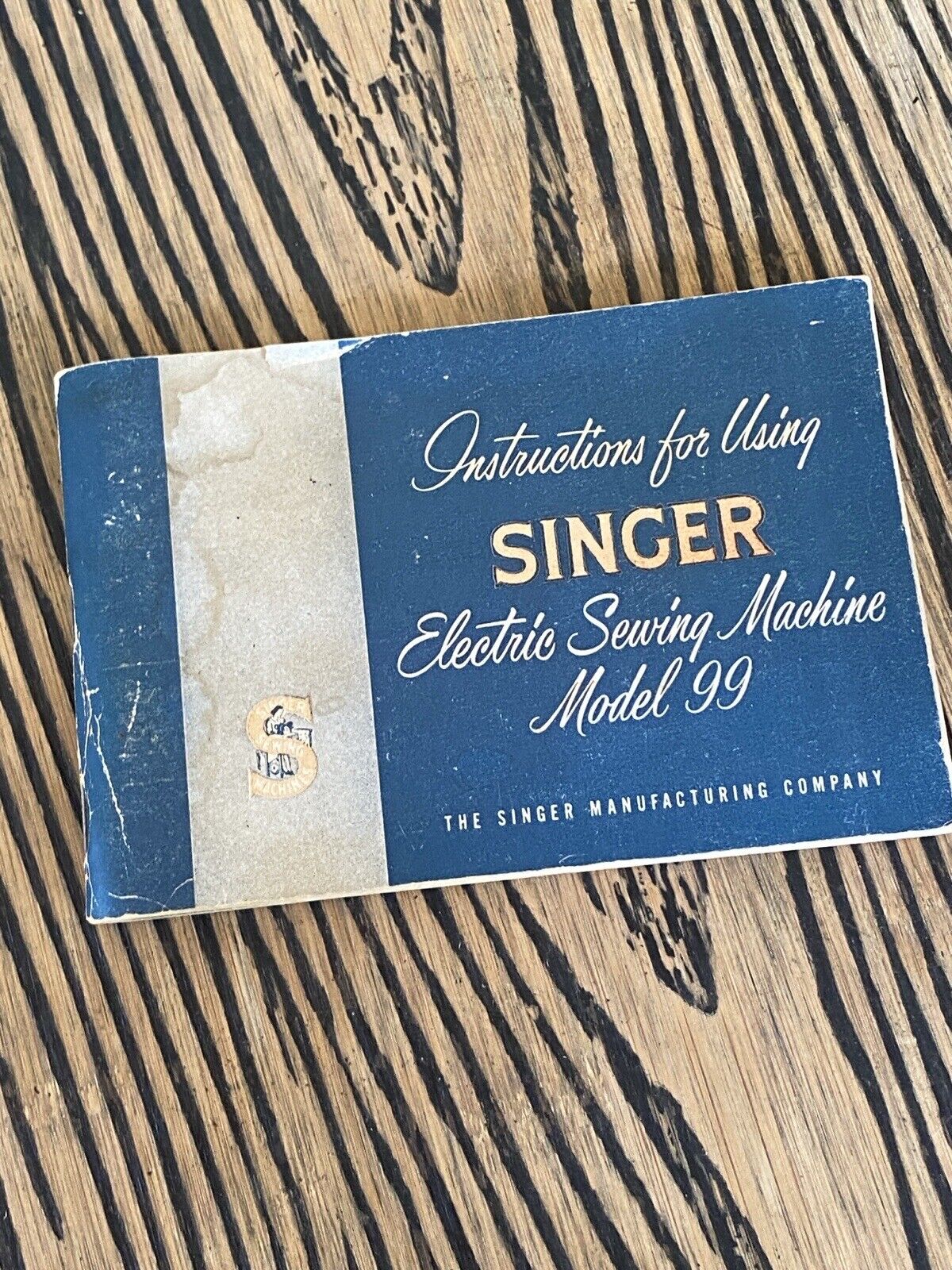 Vintage Singer Sewing Machine Instruction Manual Model 99 Print 1953