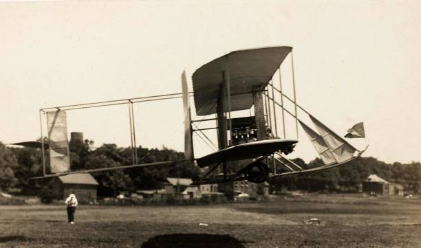 Early Aviation Circa 1910 The Burgess Wright Aeroplane Old Photo