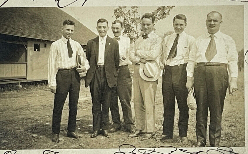 Excellent Antique 1919 RPPC Real Photo Postcard - Jones Famous Orchestra 