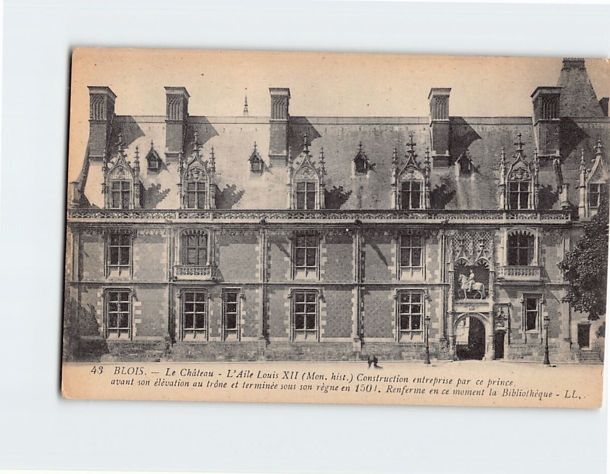 Postcard L\'Aile Louis XII, Le Château, Blois, France