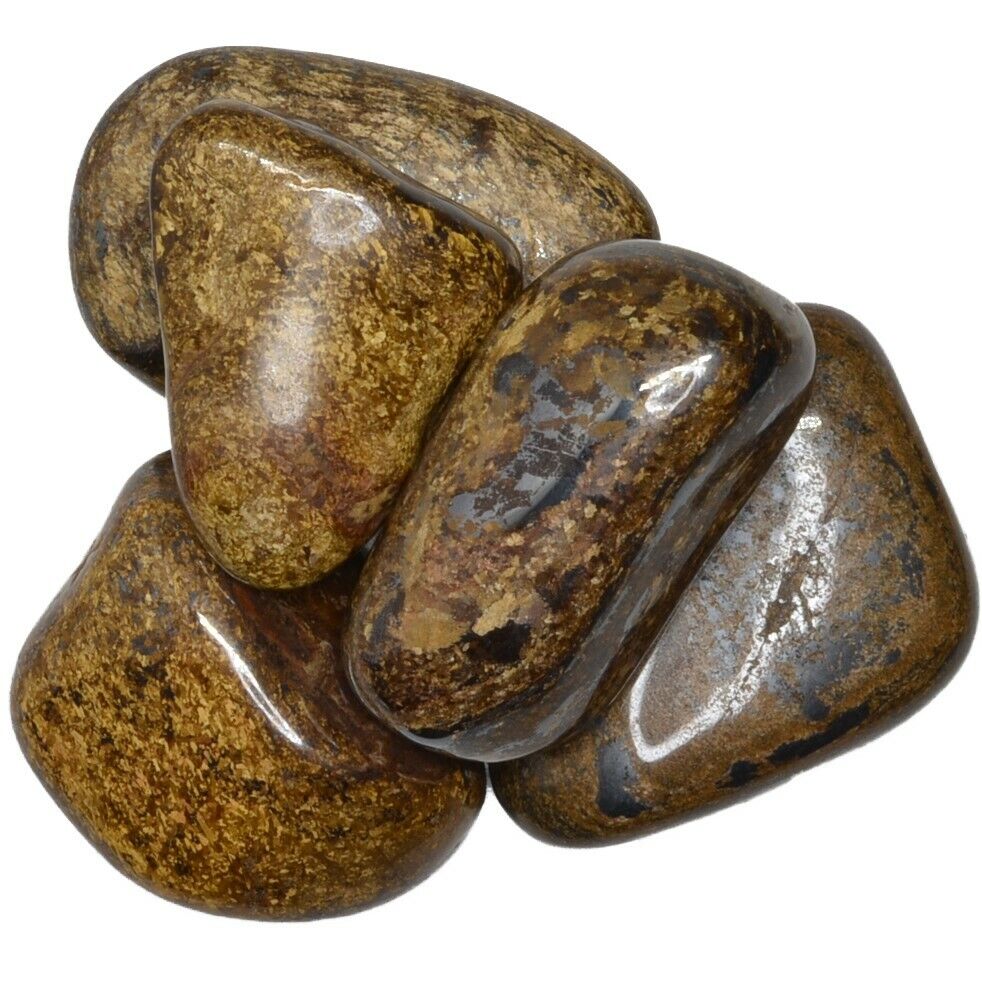 1/2 lb Bronzite Tumbled Stones - Grade 1 - XXLarge - 1.75\