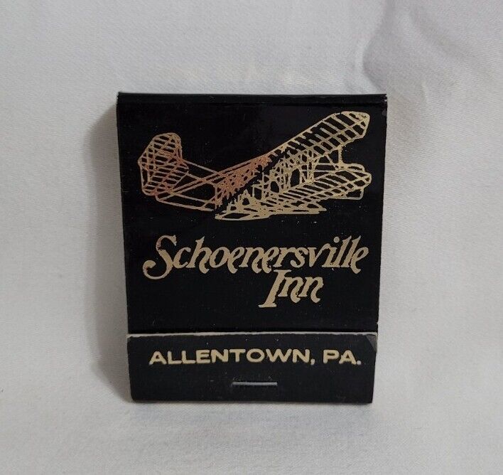 Vintage Schoenersville Inn Restaurant Matchbook Allentown PA Advertising Matches