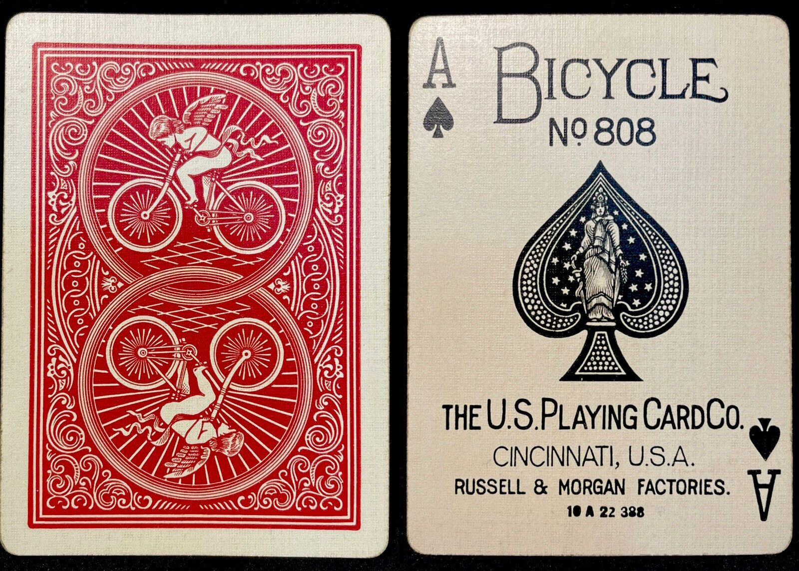 c1905 Bicycle Antique Playing Cards 52/52 USPCC R&M Fact Rare Cupid Poker Deck
