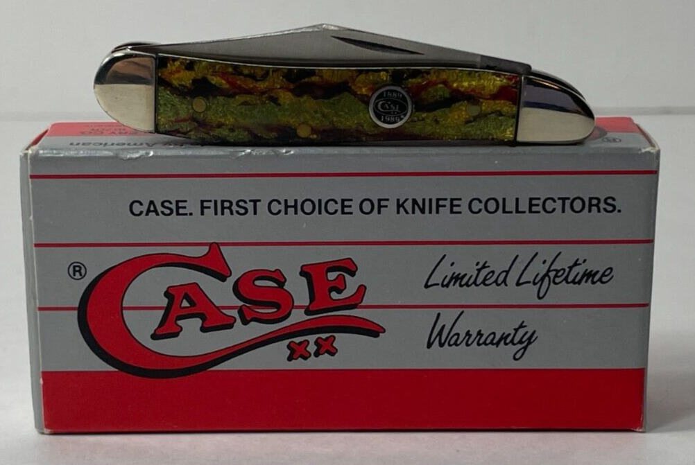 1989 Case XX CT220 SS Peanut Knife 1889-1989 Shield Christmas Tree 2 Blades NEW
