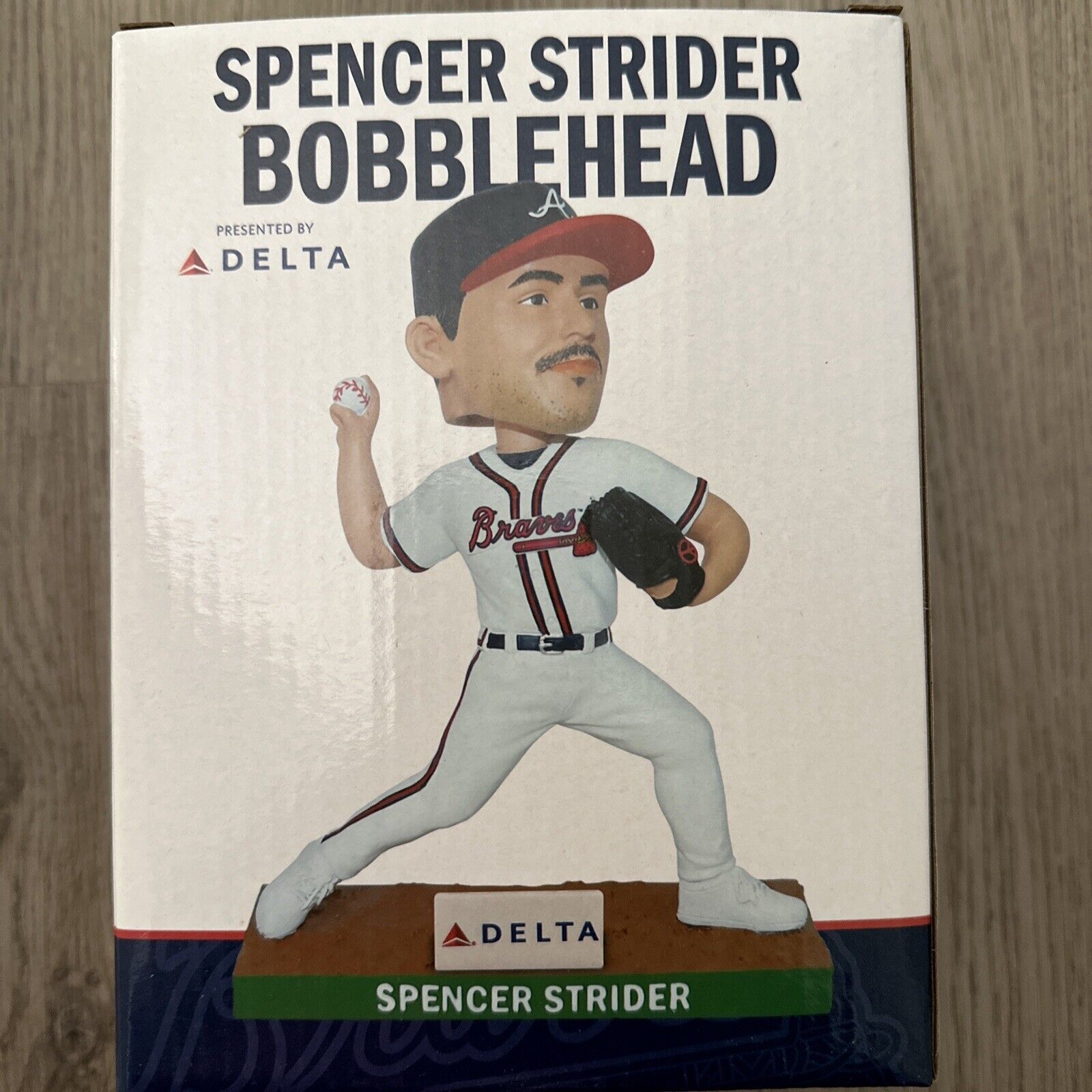 New 2023 Spencer Strider SGA Bobblehead - Atlanta Braves (Delta)