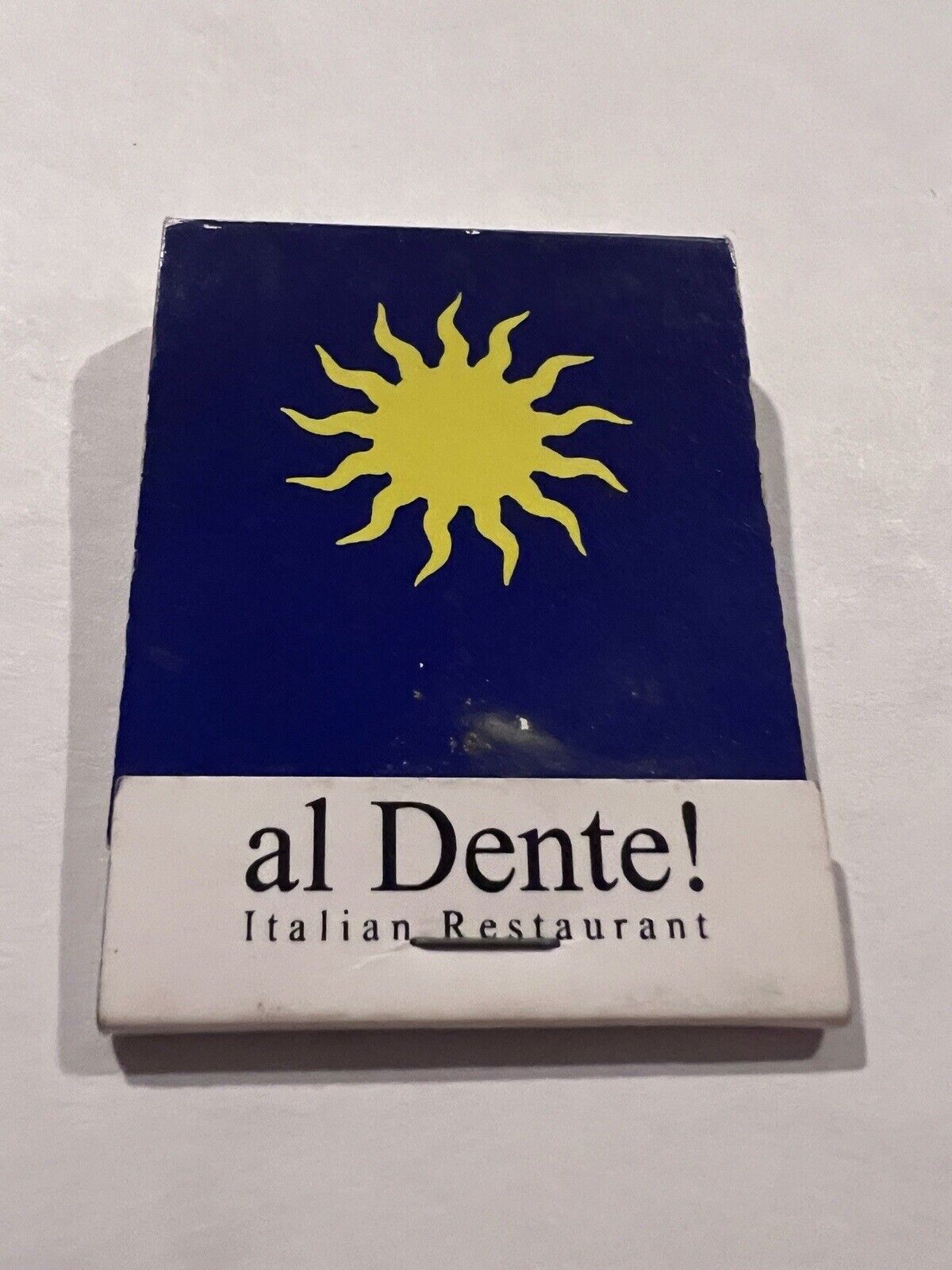 c1960s al Dente Italian Restaurant Sun Logo York Pennsylvania PA Matchbook
