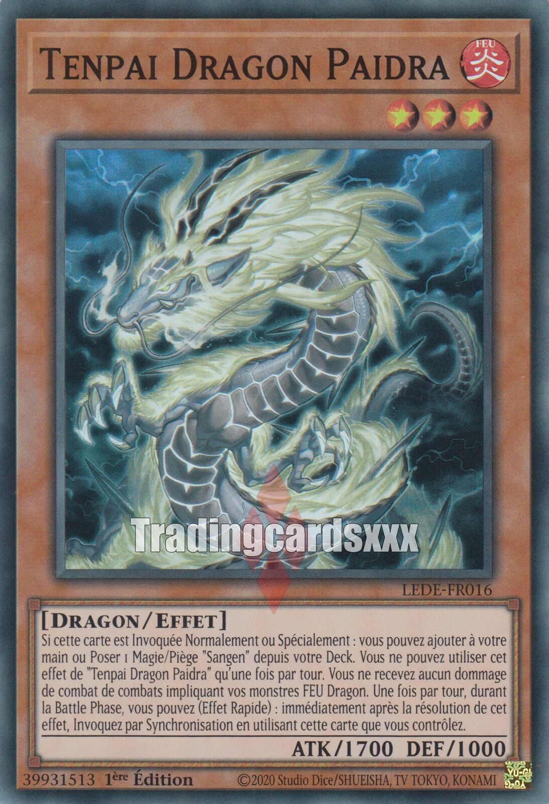 Yu-Gi-Oh Tenpai Dragon Paidra: SR LEDE-FR016