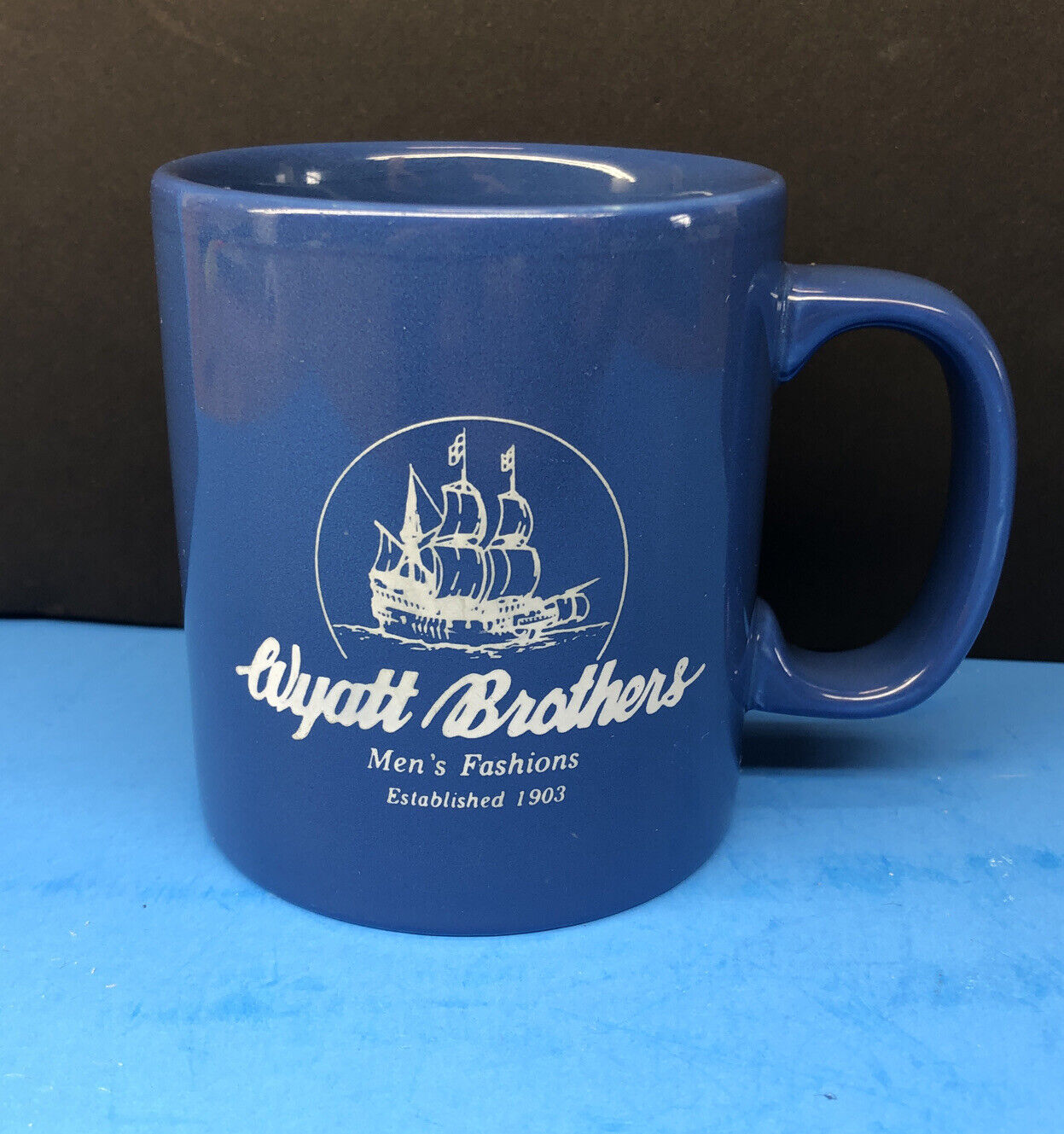 Vintage Wyatt Brothers Men’s Fashion Established Coffee Mug Cup Staffordshire