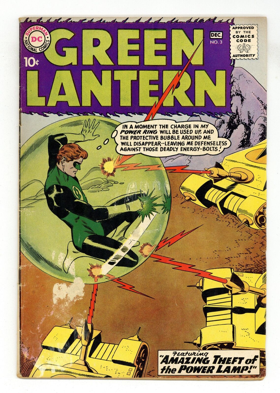 Green Lantern #3 GD+ 2.5 1960