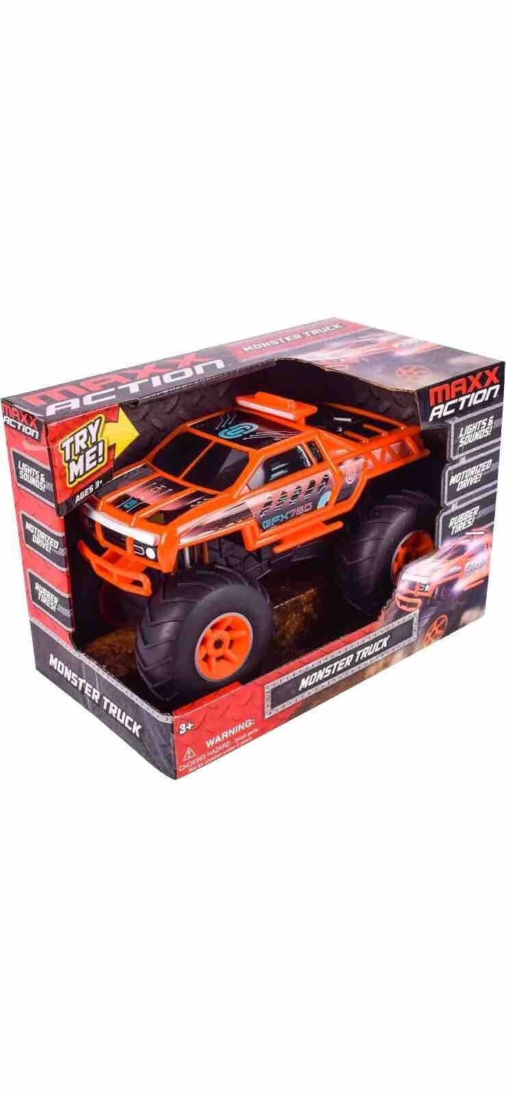 Maxx Action GFX750 Monster Truck - Lights & Sounds Motorized Car | New In Box |