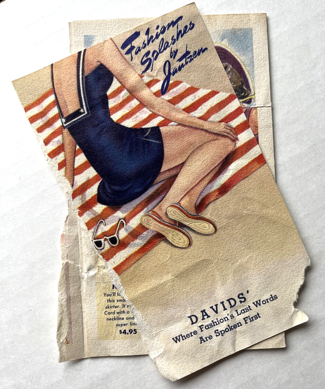 Vintage 1941 Jantzen Women Bathing Suits Full Color Ad Pamphlet 9 Gr8 Suits Poor