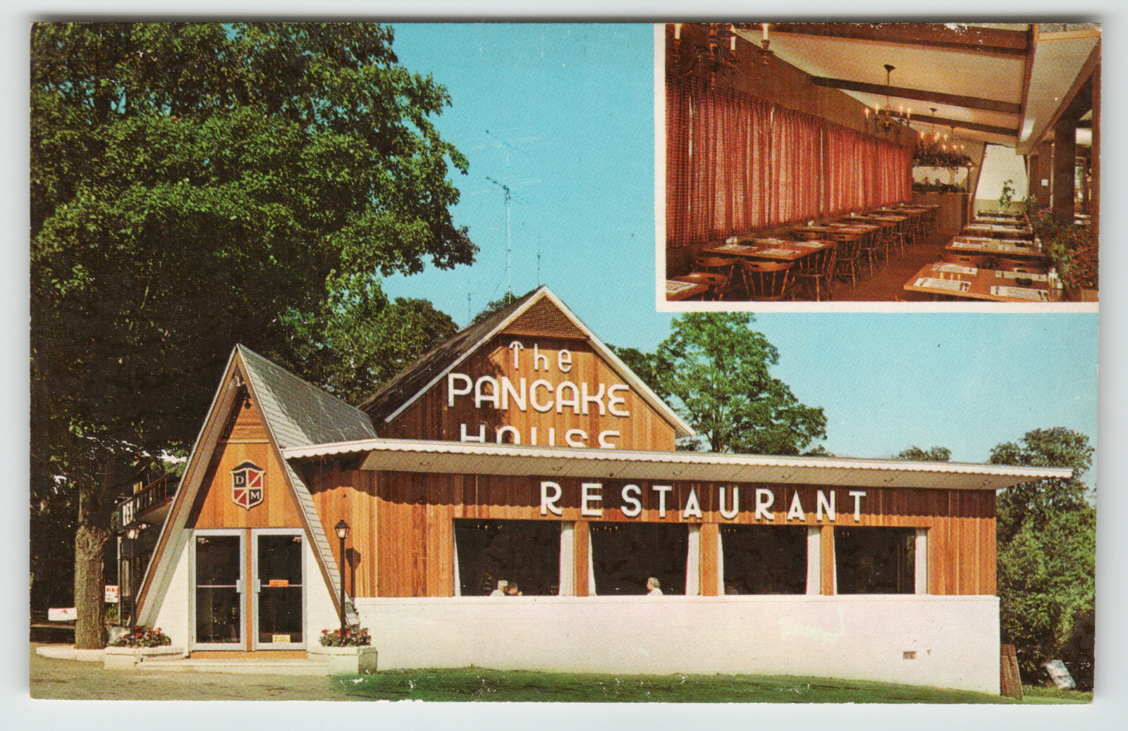 Postcard Chrome Muller\'s Diner Restaurant & Pancake House Stroudsburg, PA