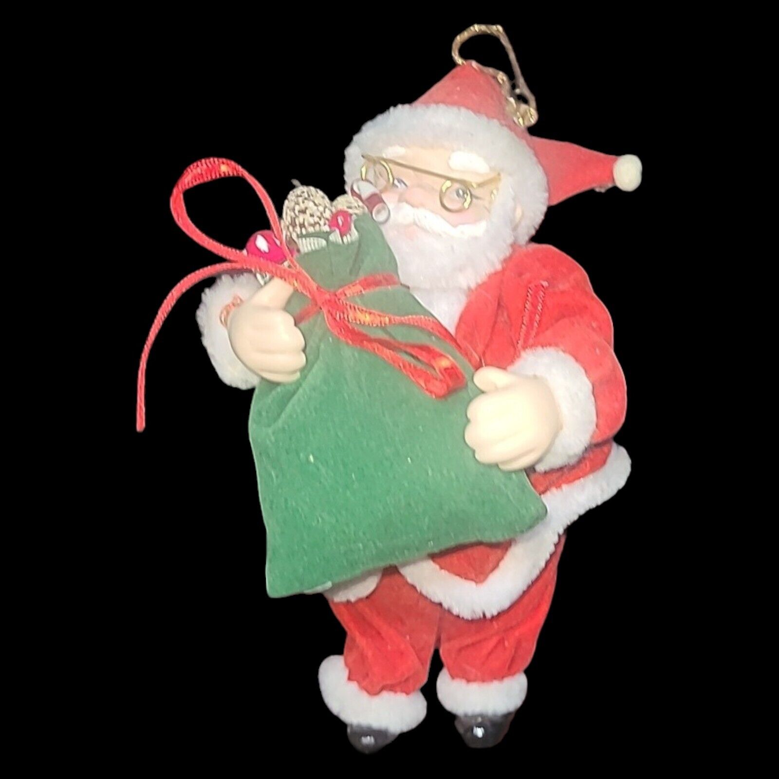 Vintage Ceramic Santa Claus Christmas Ornament 6\
