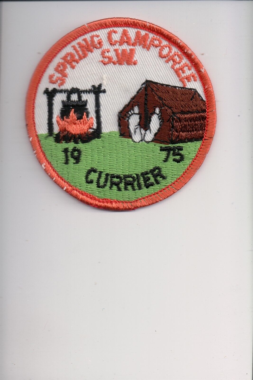 1975 Camp Currier Spring Camporee patch