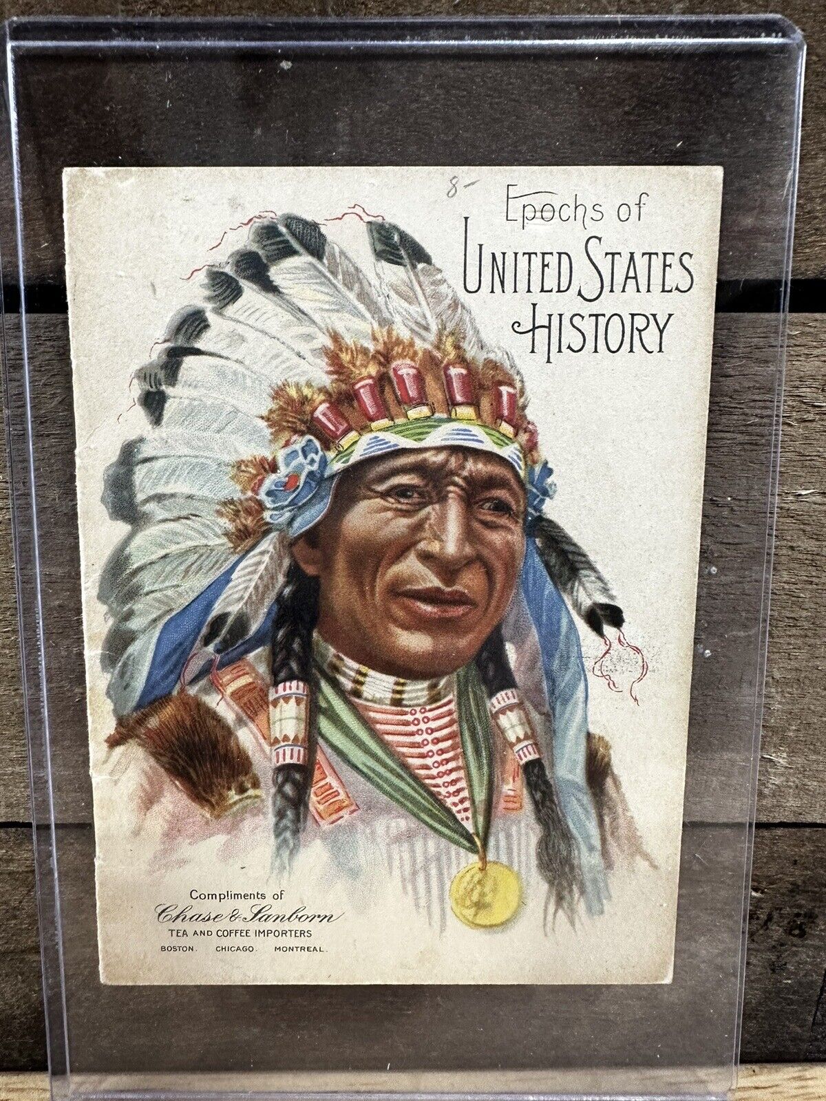 Antique 1914 Chase & Sanborn Native American United States History Booklet