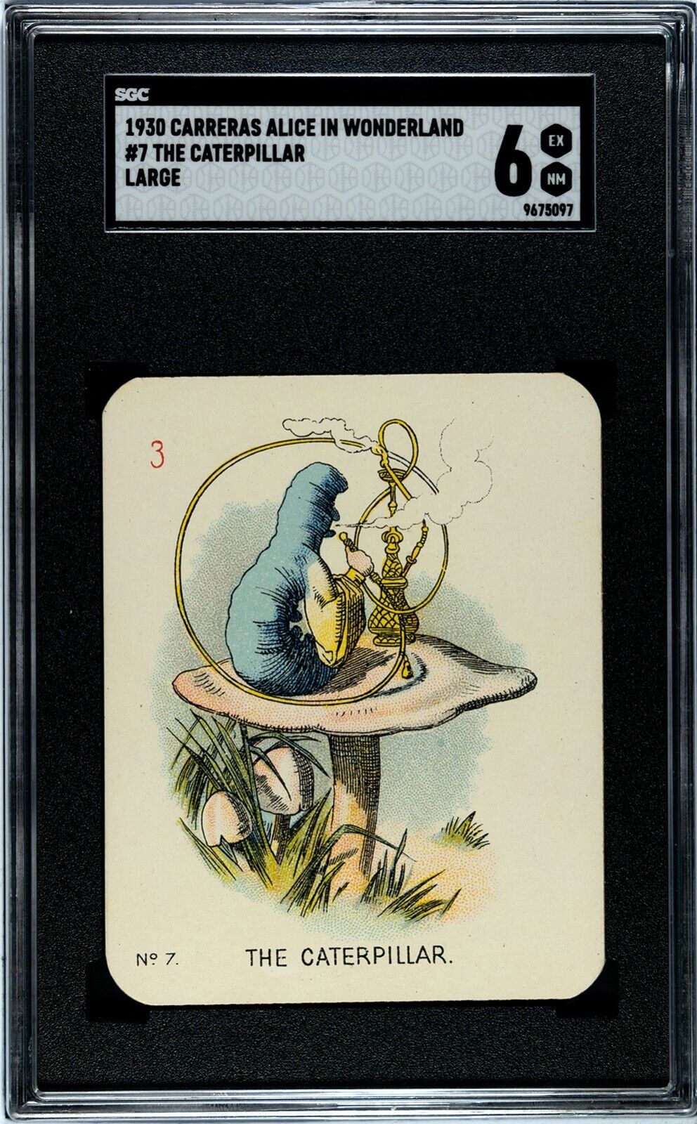 1930 Carreras Alice in Wonderland The Caterpillar #7 SGC 6
