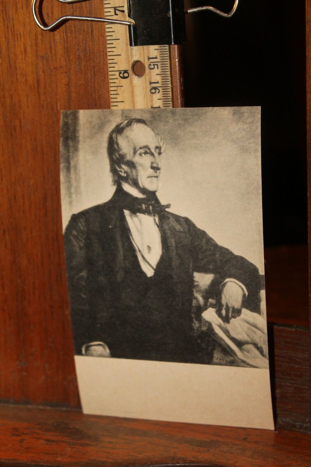 Antique Postcard Smithsonian National Collection Fine Arts John Tyler 10th Pres
