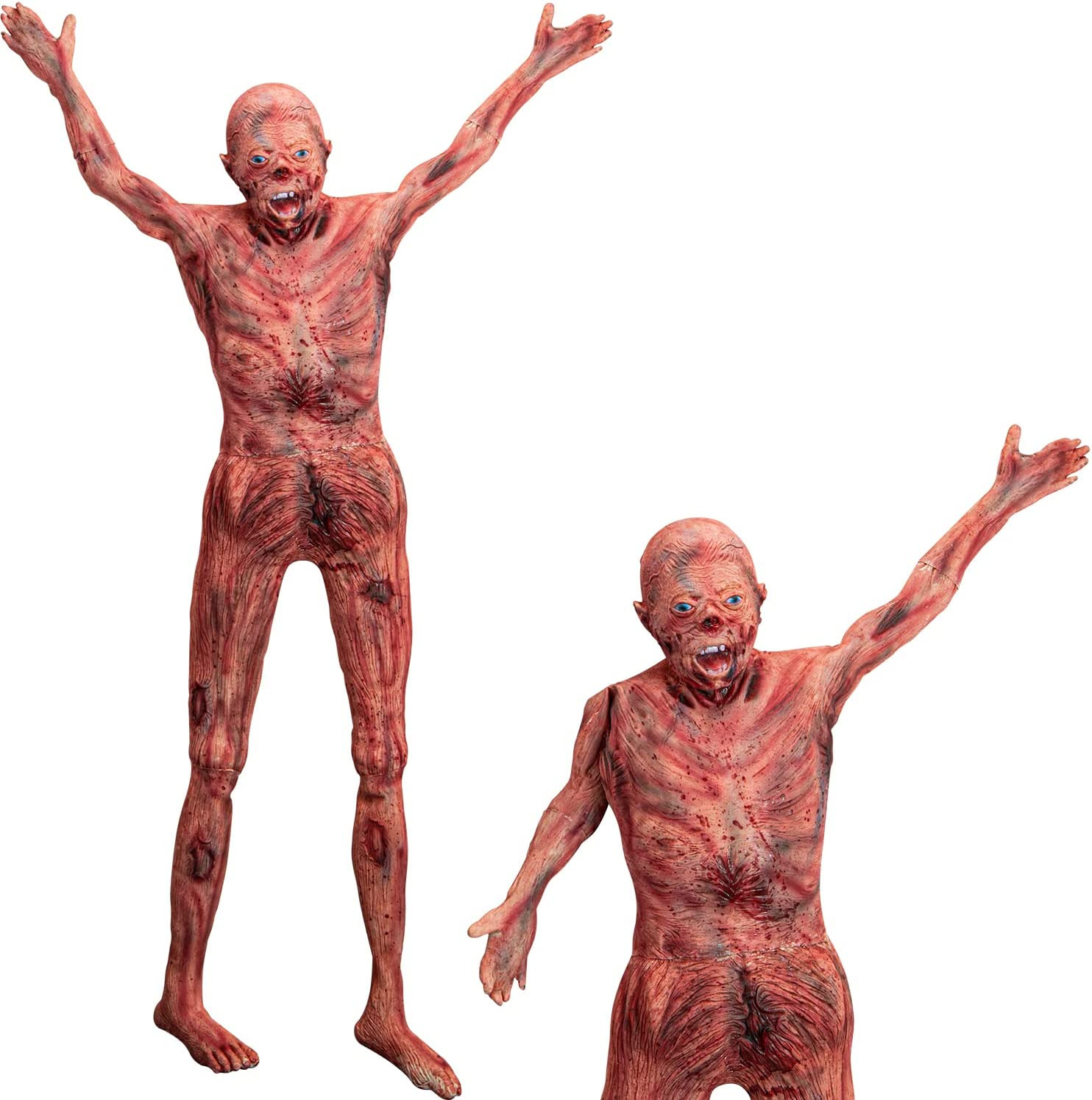 Halloween Bloody Full Body - 4.8Ft Latex Skinned Hanging Corpse Torso Props for 