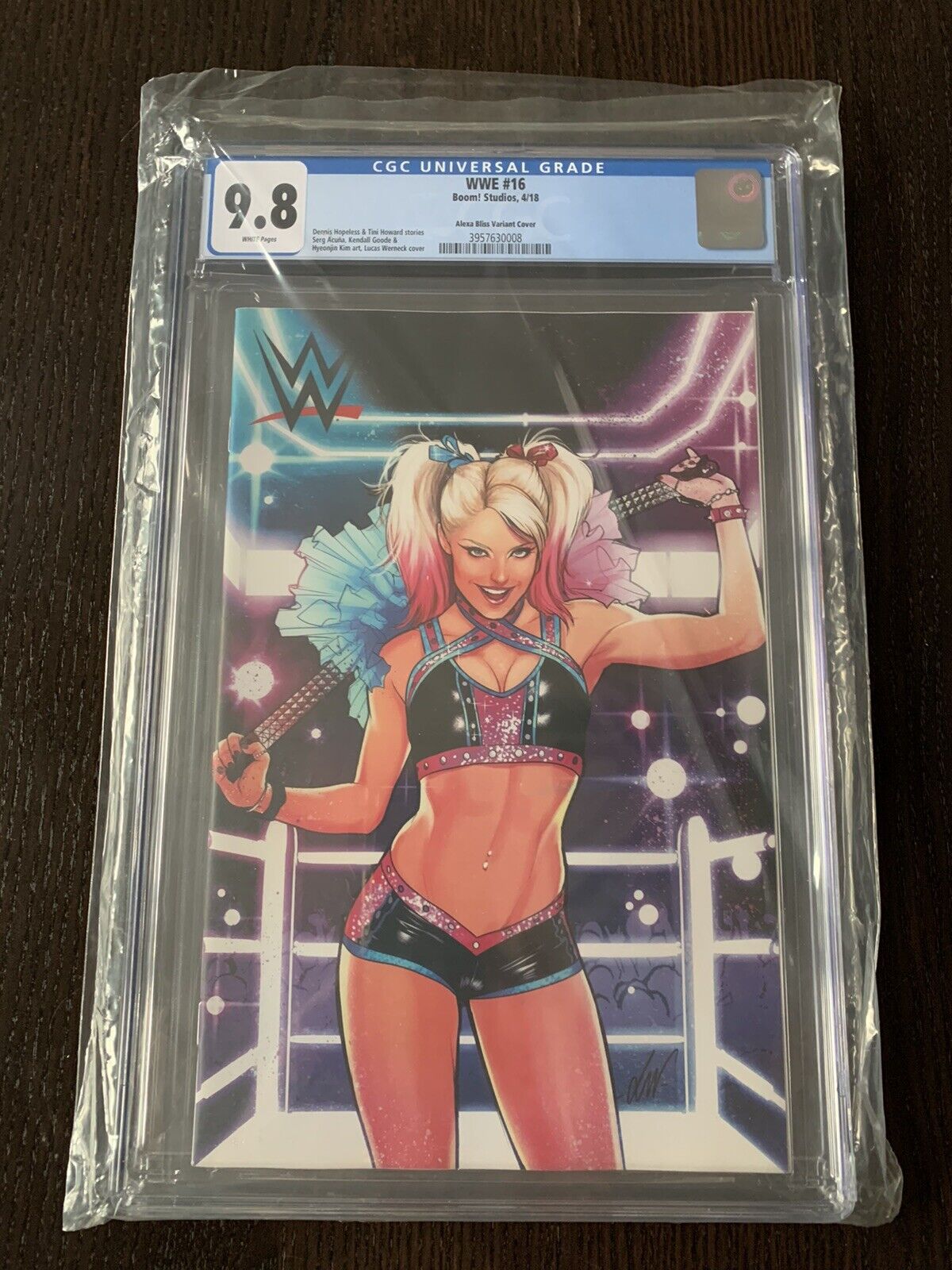 WWE 16 (2018) CGC 9.8  Werneck Alexa Bliss 1:15 Incentive Variant Cover RARE