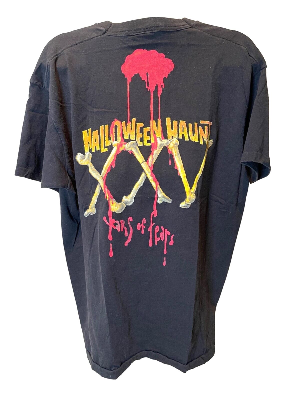 Knott’s Scary Farm T-Shirt Black Mens Size XL Vintage 1997 Halloween Haunt Crew
