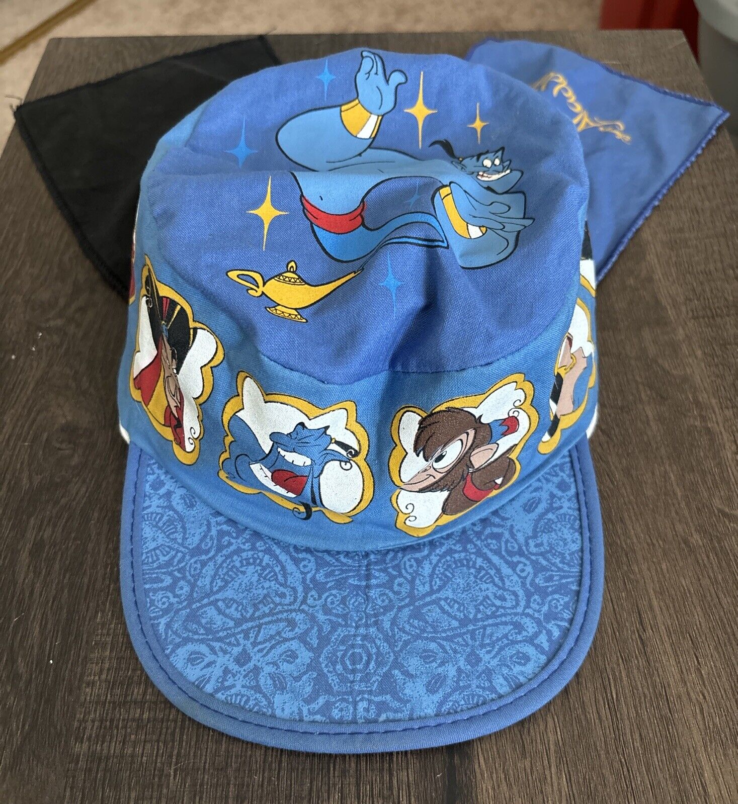 VTG Disney Aladdin Hat Painter Cap Movie Collectible Hat Goofy’s CO USA Sun Flap
