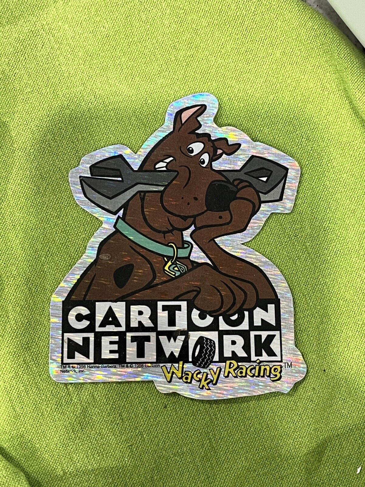 1998 Hanna Barbera Scooby-Doo Large Sticker Cartoon Network Wacky Racing