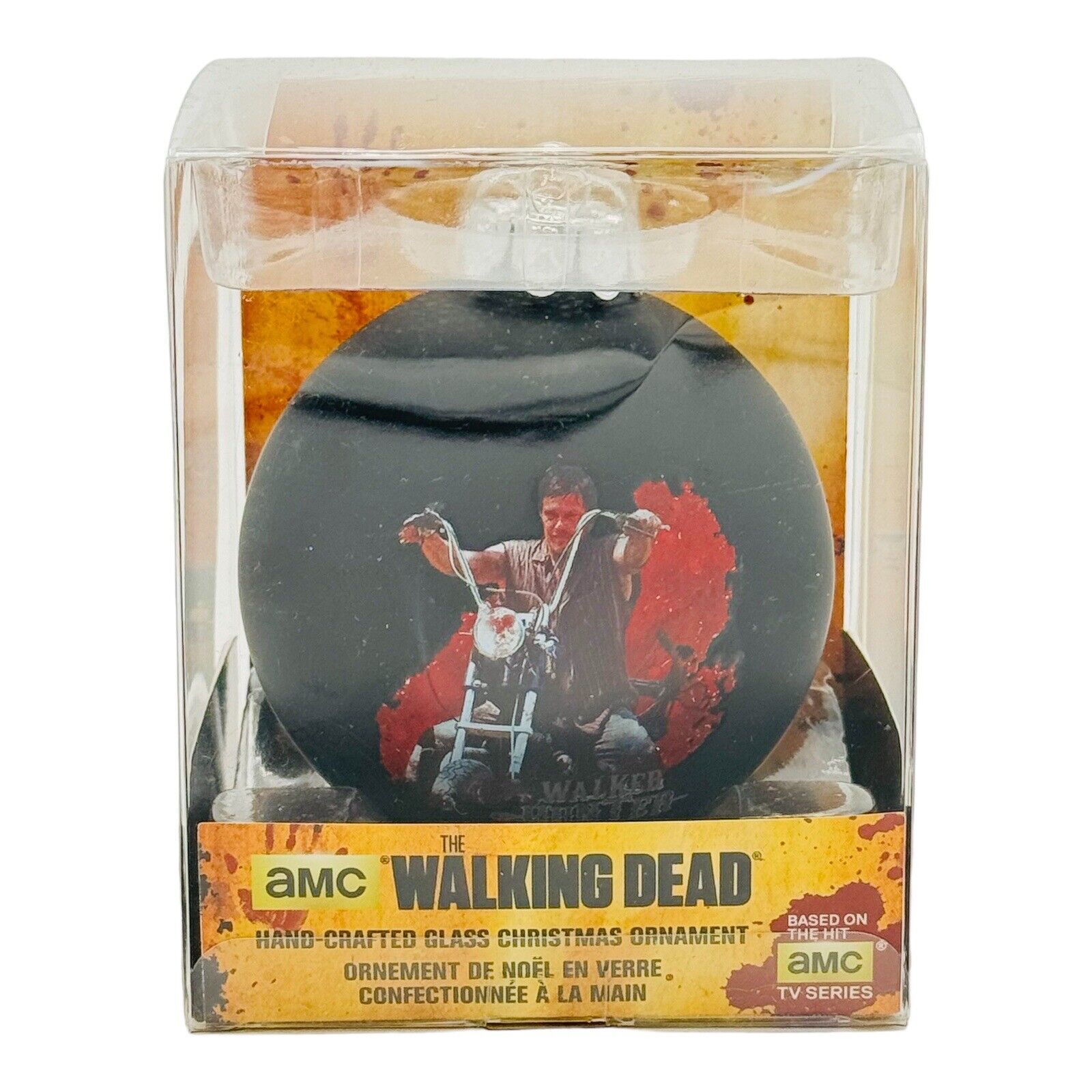 Kurt Adler The Walking Dead Darryl Glass Ball Christmas Ornament AMC NEW IN BOX