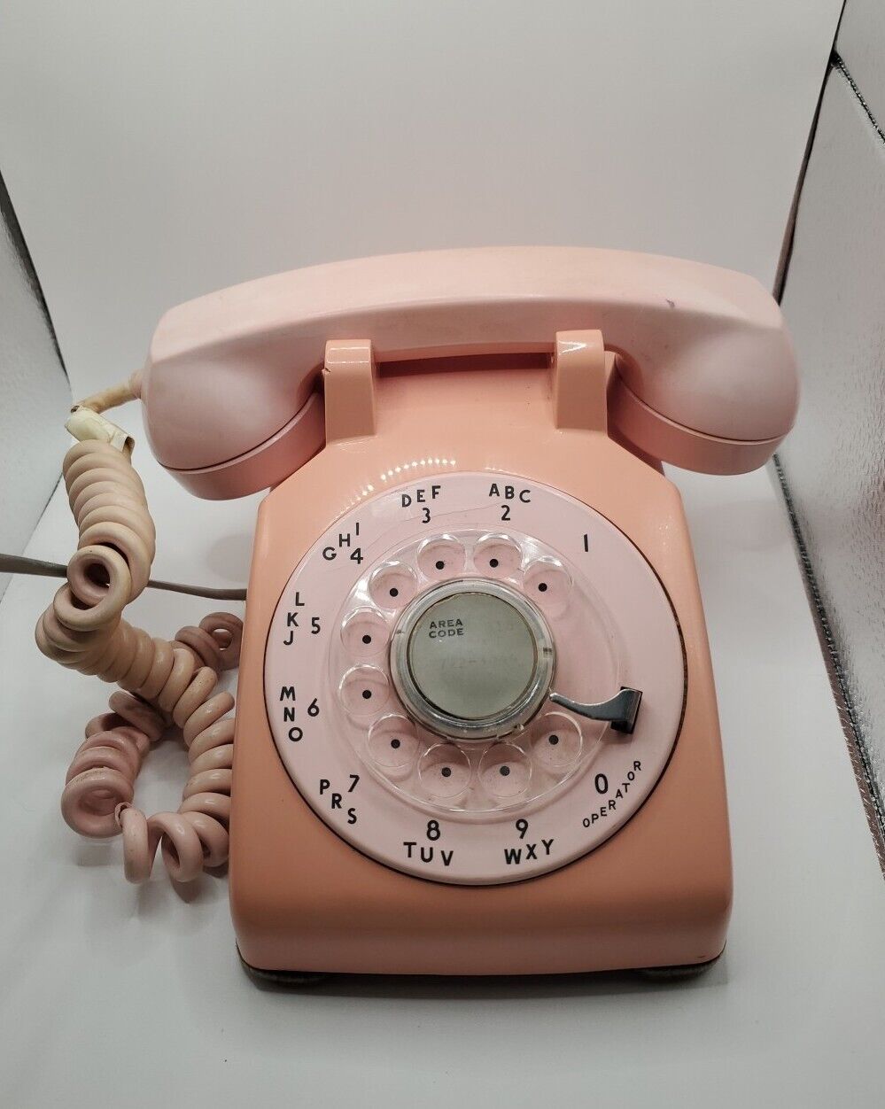 Vintage Bell System Western Electric PINK C/D 500 Rotary Dial - Untested READ