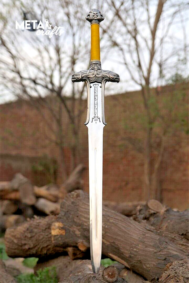 CONAN THE BARBARIAN Handmade Atlantean Sword, Stainless Steel Blade With Sheath