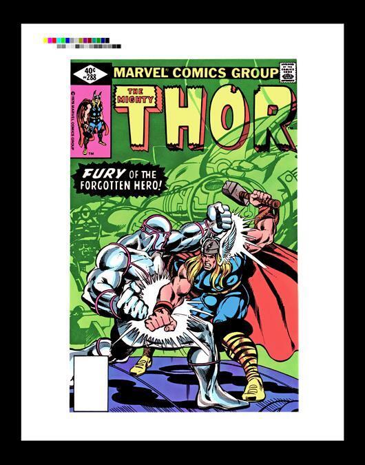 Keith Pollard Thor #288 Rare Production Art Cover