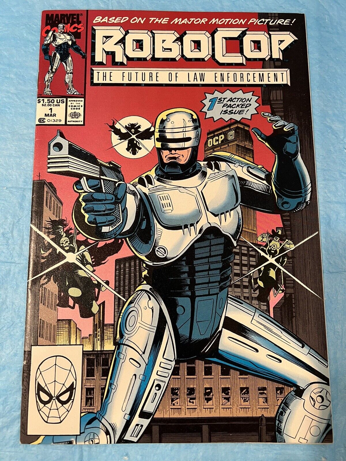 Robocop #1 Marvel Comics 1990 First app In a Comic Book VF/VF+