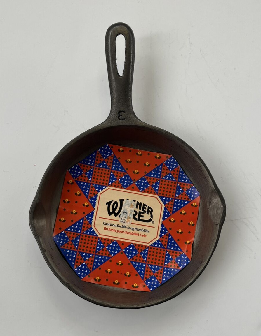 NEW WAGNER WARE Cast Iron 6 1/2 Inch Skillet, #3  K