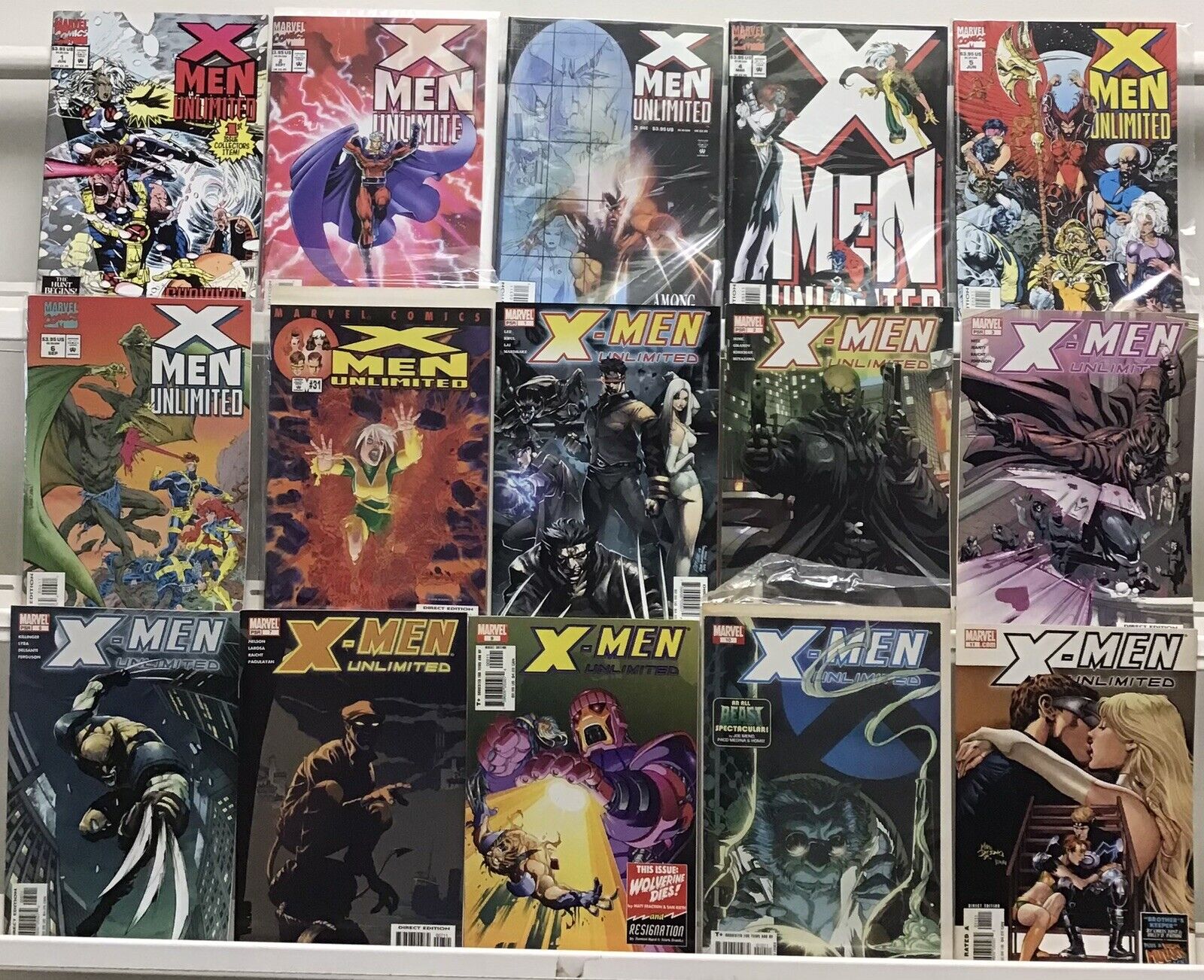 Marvel Comics X-Men Unlimited Lot Of 15 Comics