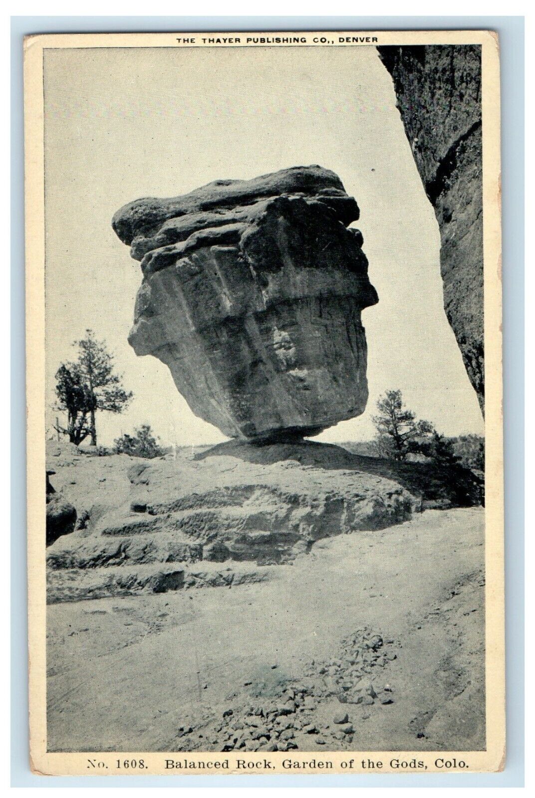 c1910\'s Balanced Rock Garden Of The Gods Colorado CO Unposted Antique Postcard