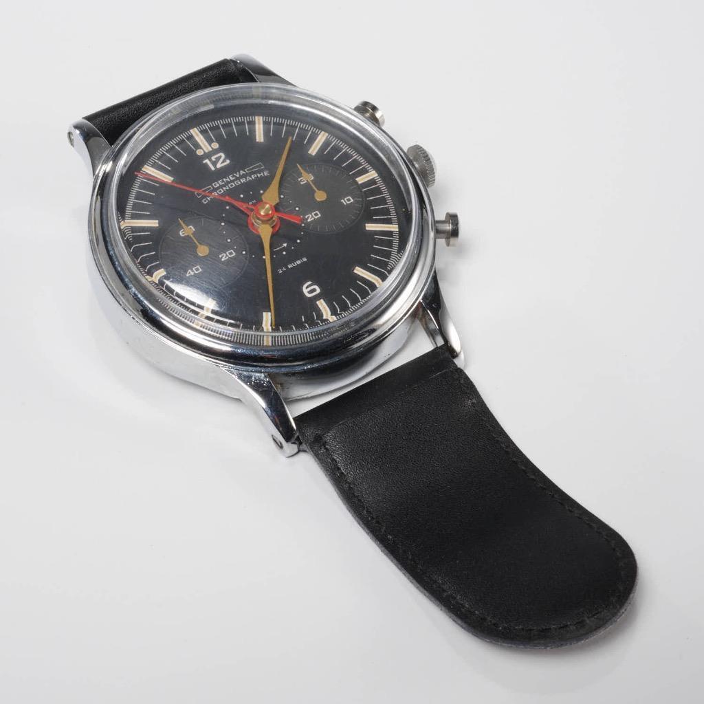 Geneva Chronographe Timeworks Watch Form Desk Clock 3.5\