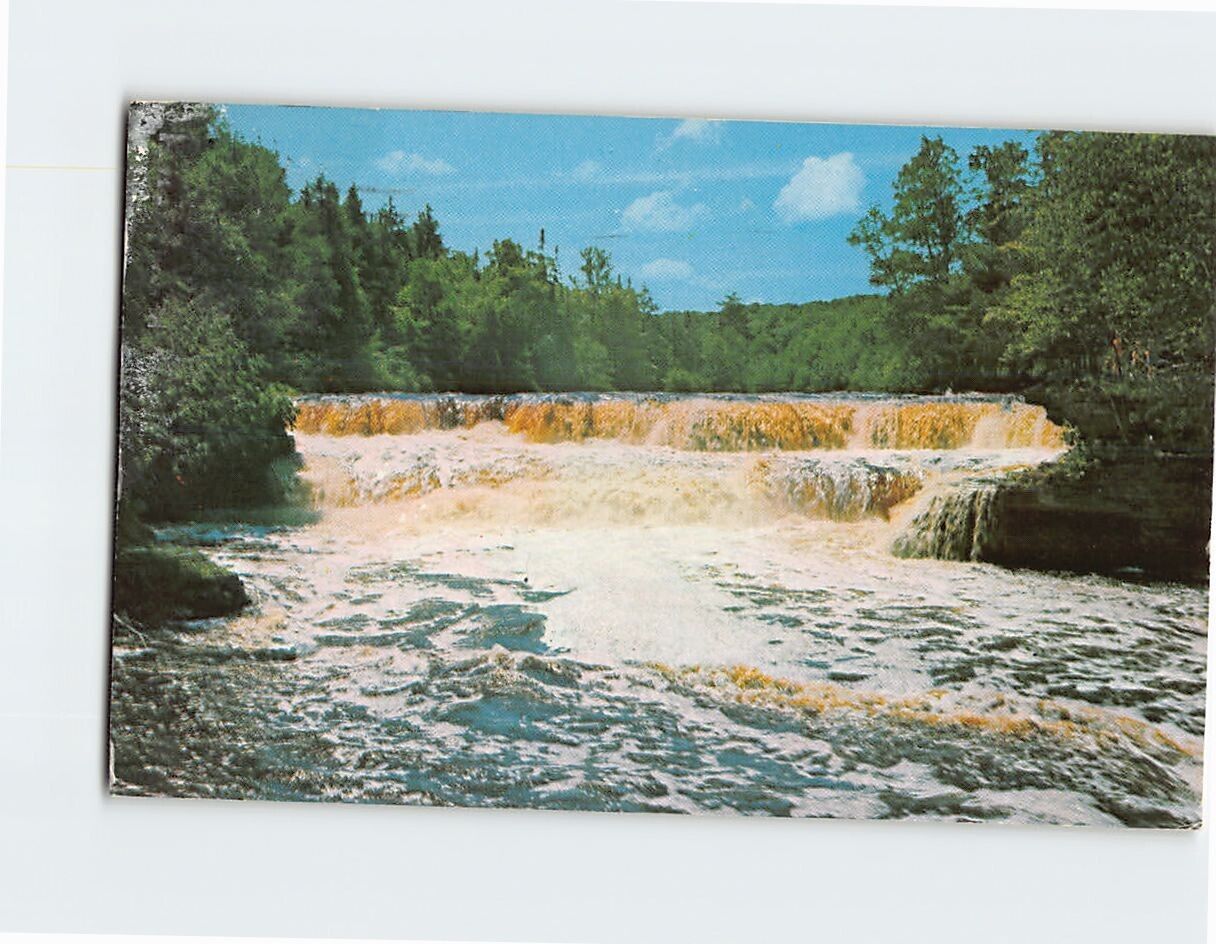 Postcard Lower Tahquamenon Falls Michigan Upper Peninsula USA North America