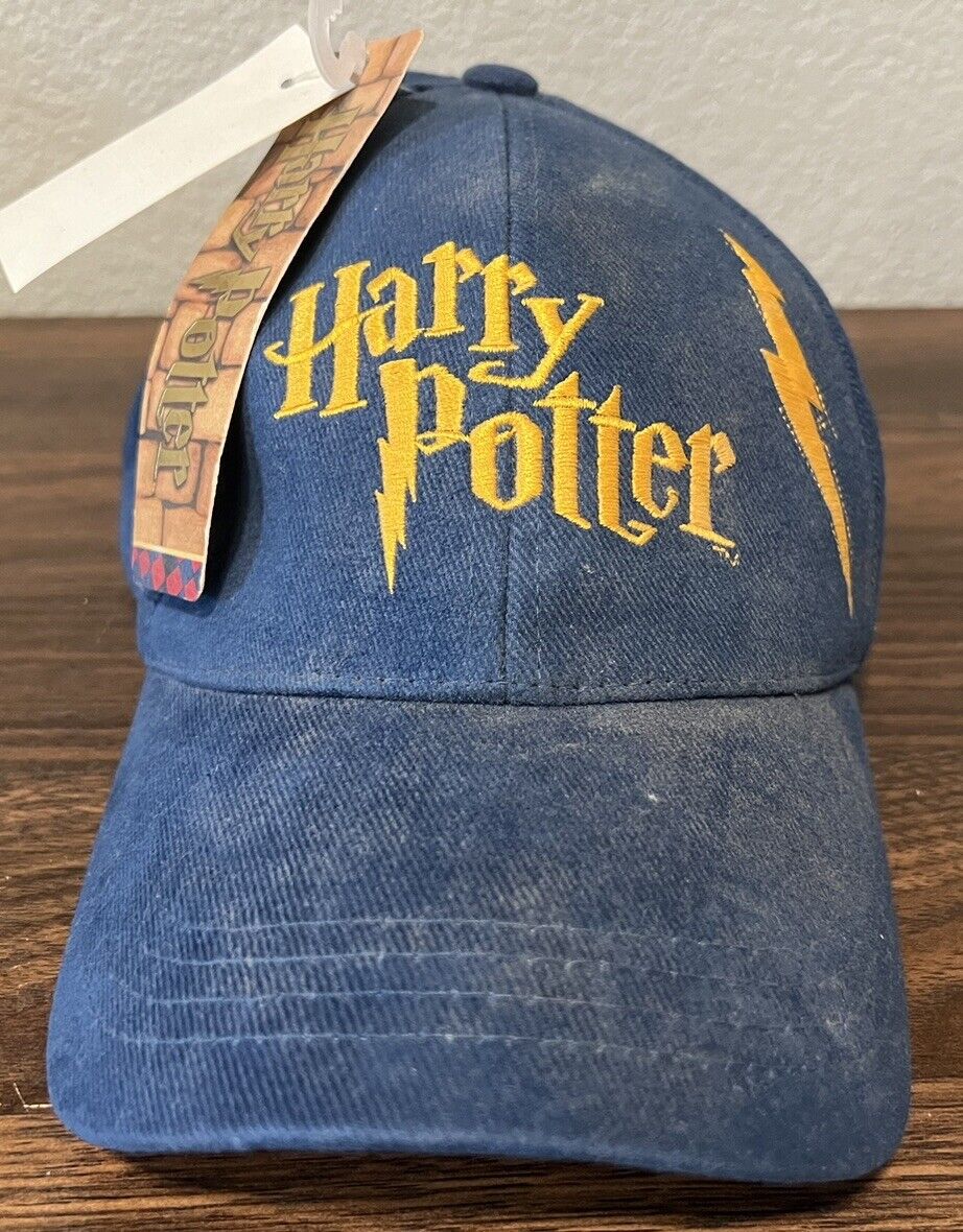 Vintage Harry Potter Slytherin Hat Hogwarts Blue Warner Bros Kmart New Tags Y2K