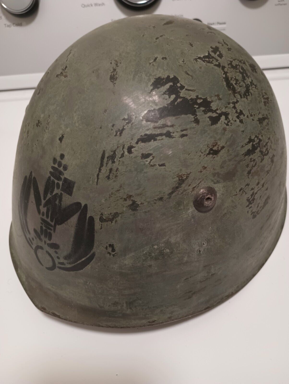 Original WWII WW2 Italian M33 Blackshirt Helmet German Elite Fascist Rare Named