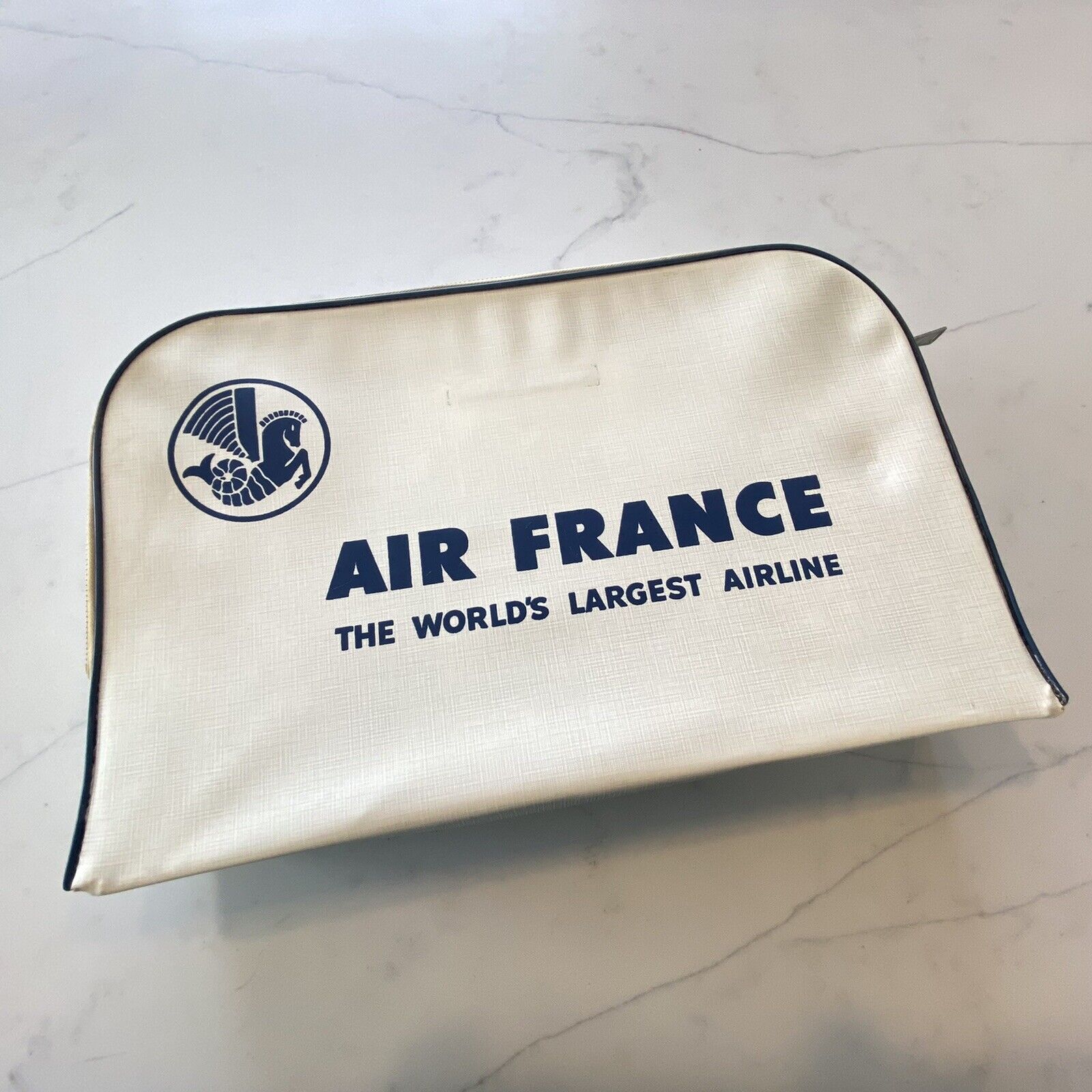 Air France Carry on First Class Bag 1960's 70's Vintage Le Plus Grand Reseau 