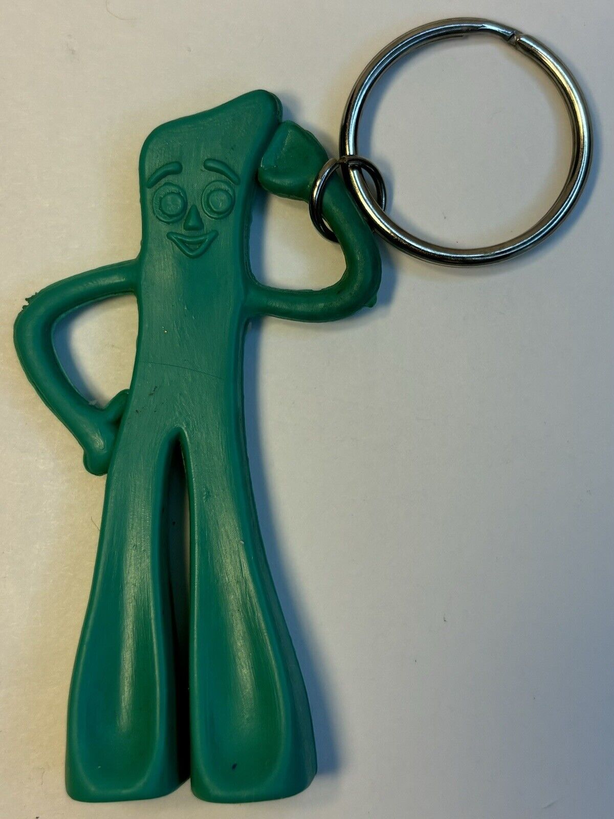 Vintage 1984 Gumby Rubber Collectable Keychain Art Clokey Gumby and Pals