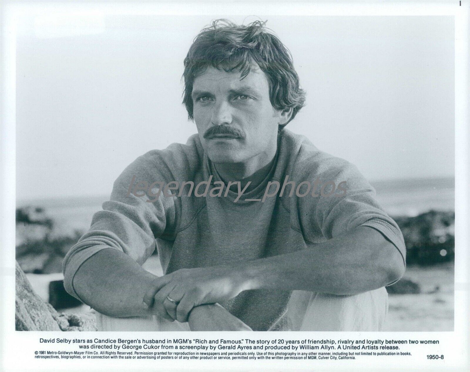 1981 Actor David Selby Star in Rich and Famous Original News Service Photo