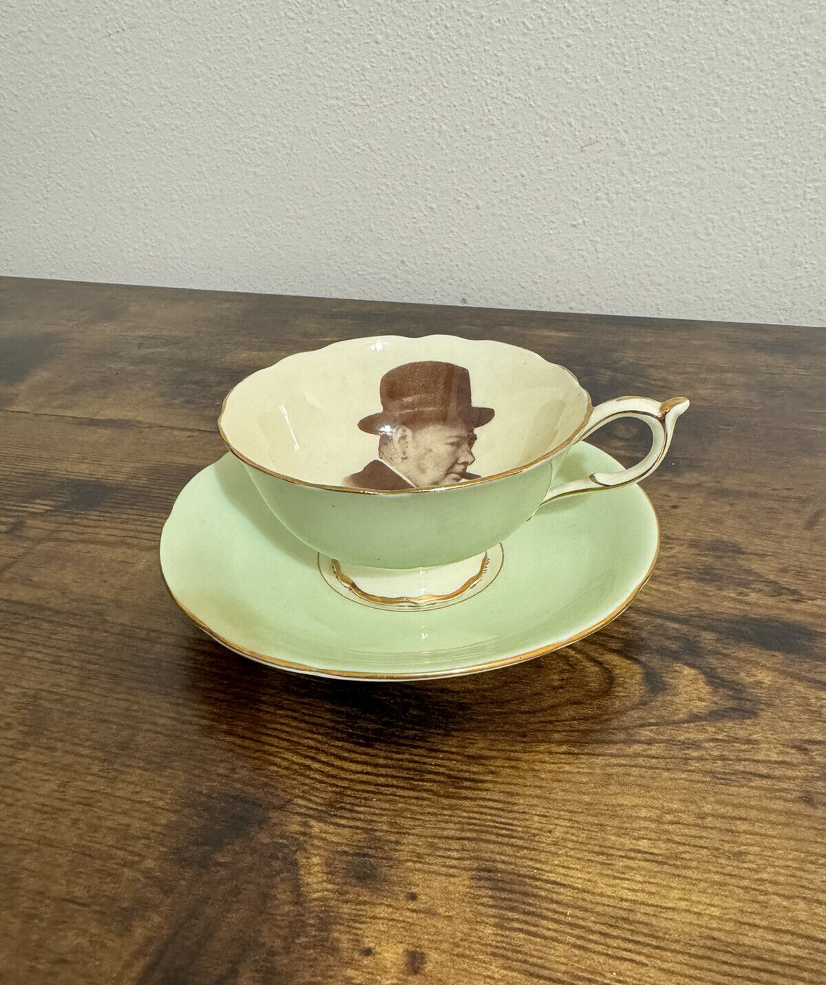 Paragon Winston Churchill Patriotic Series, Tea Cup and Saucer, Fine Bone China