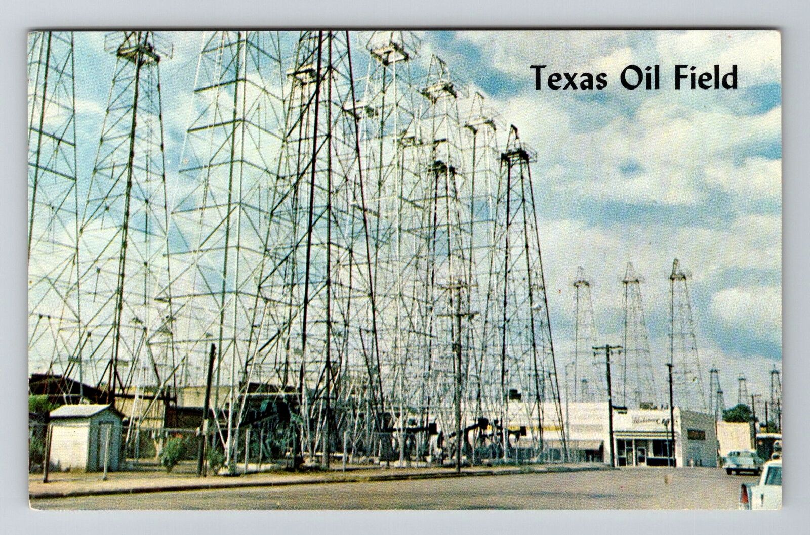 Kilgore TX-Texas, Typical Oil Field, Vintage Postcard