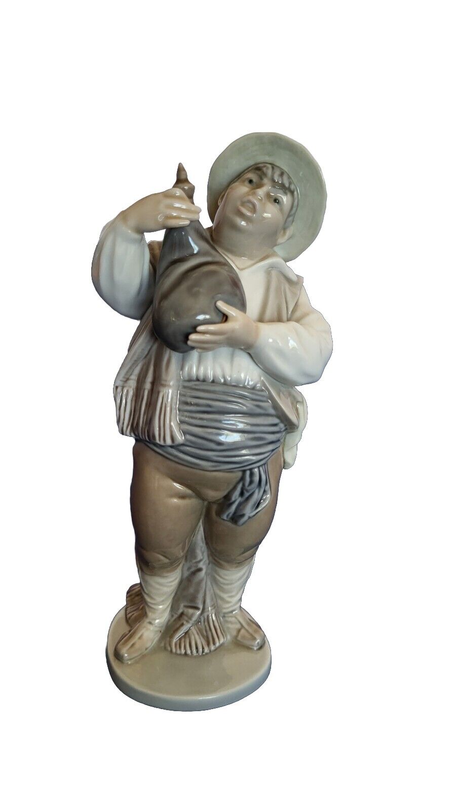 Lladro 5165 Sancho Panza With Leather Bottle -  Perfect Condition