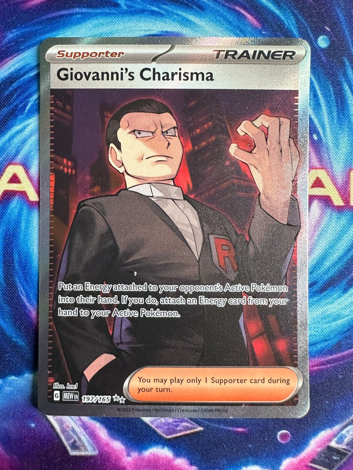 Pokemon - 197/165 - Giovanni’s Charisma - 151 (English)